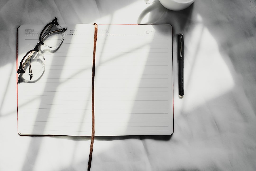 journal pen coffee cup
