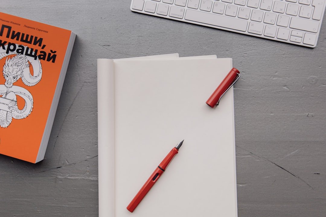 red pen editing manuscript