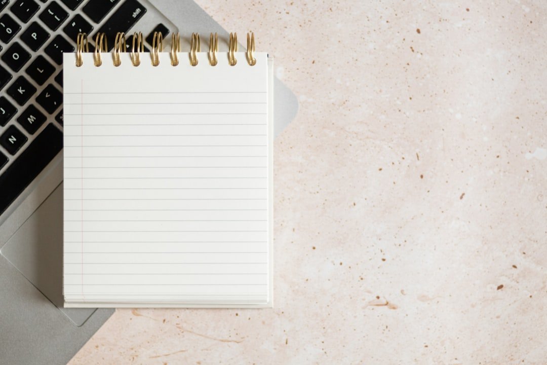 keyboard brainstorming ideas notebook