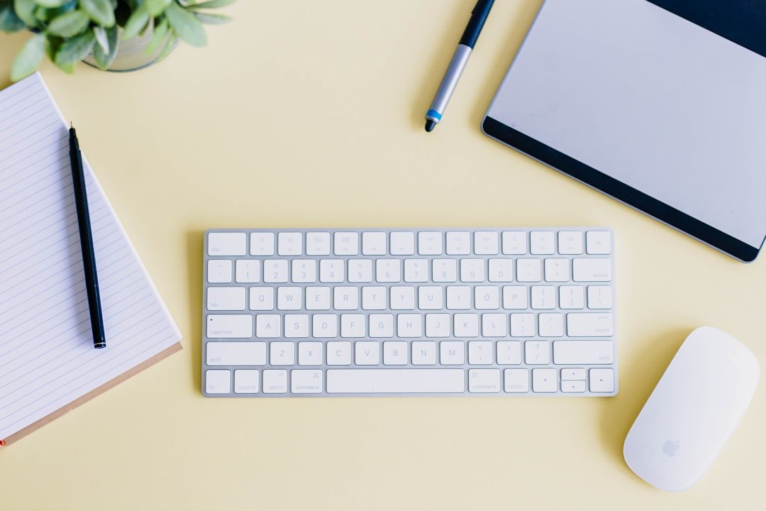 number writing desk workspace