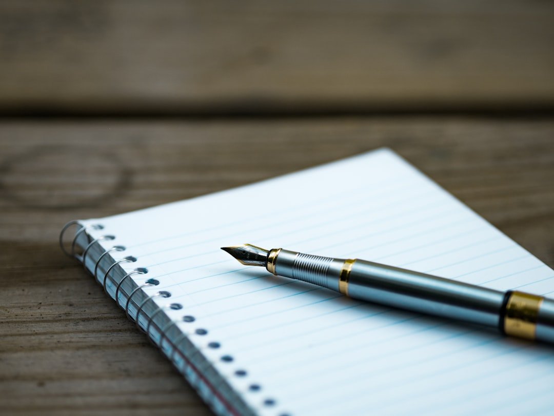grammar rules notebook pen
