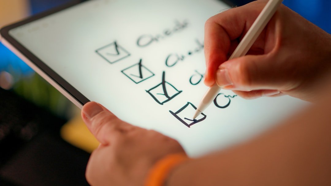 written list checklist paper