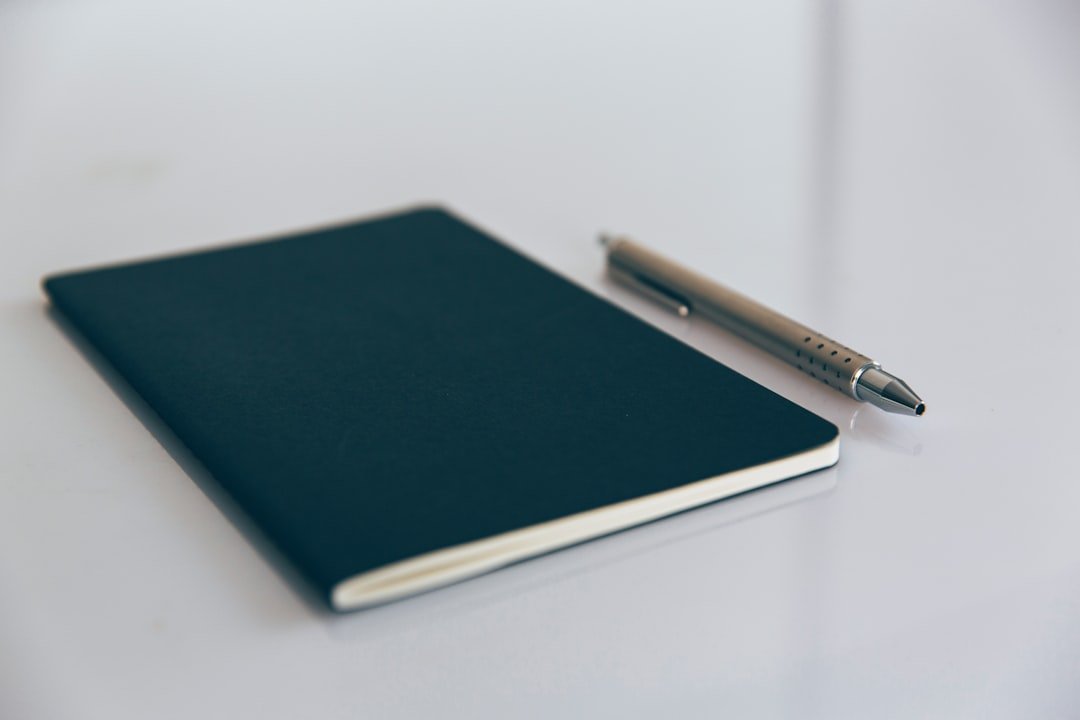 writing desk notebook pen