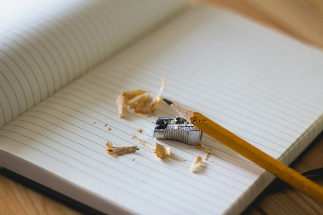 grammar notebook pencil