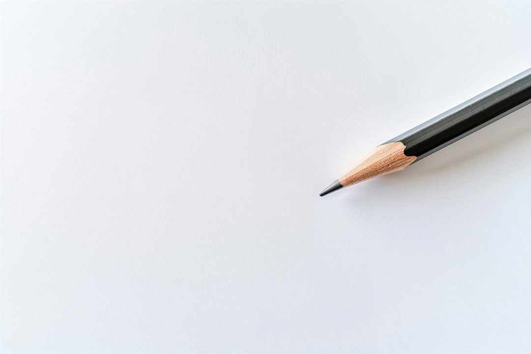 pencil paper desk writing